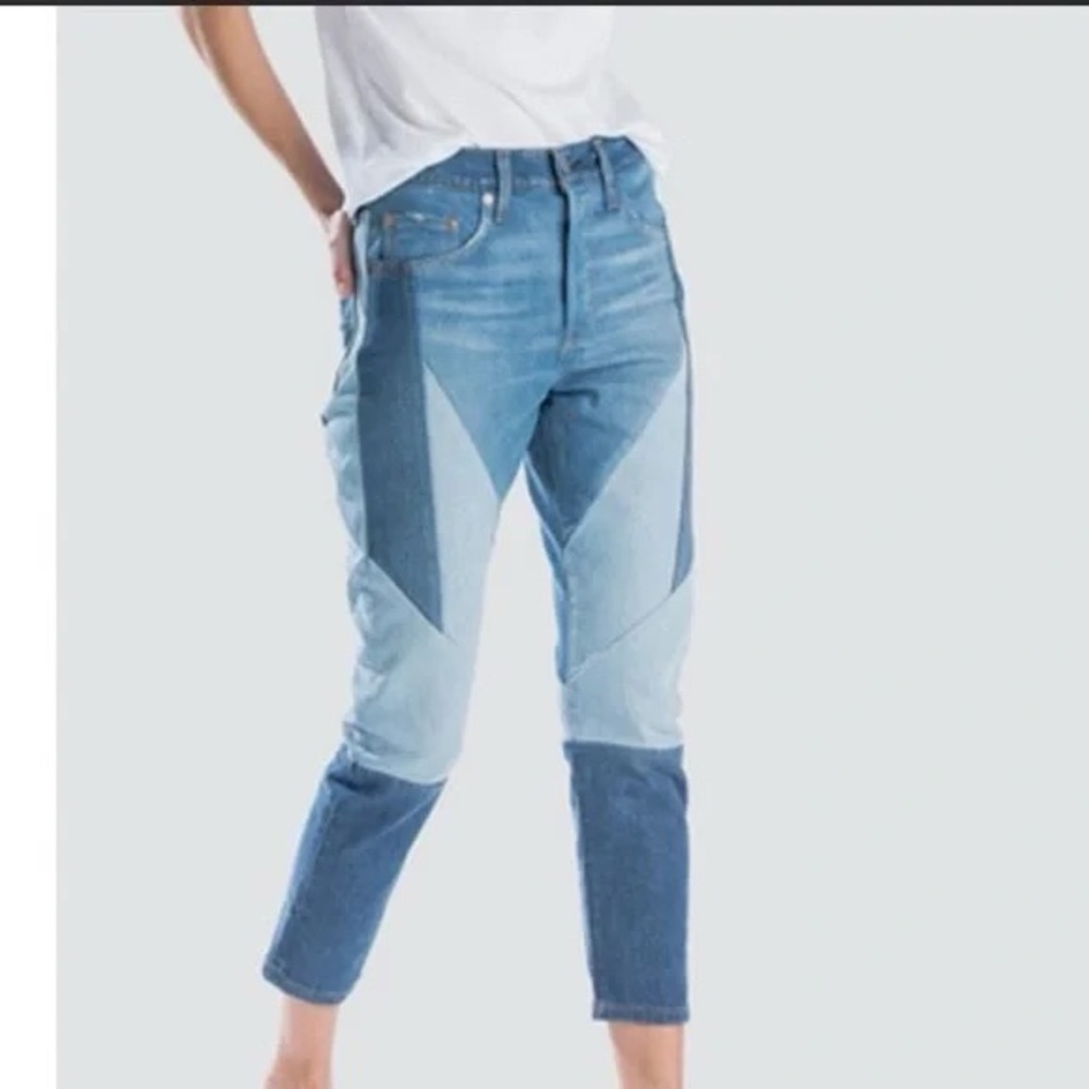 Levi's Women's Skinny Jeans - Light and Dark Blue